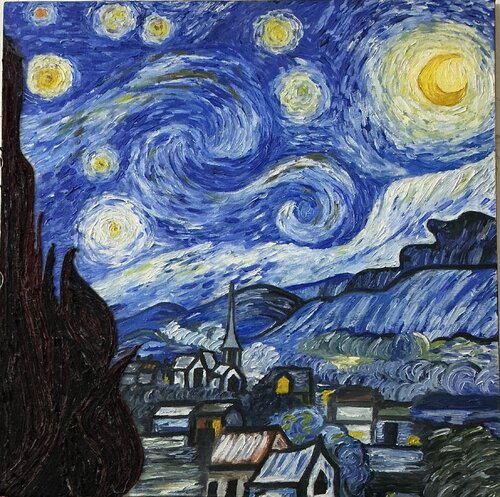 Starry night di Zoobia Arif, Pittura in vendita su Singulart