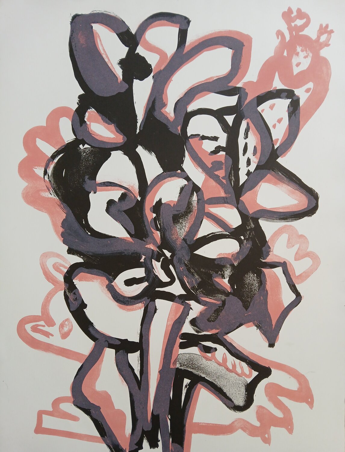 Pink Ears and Plant Gaetano LaRoche