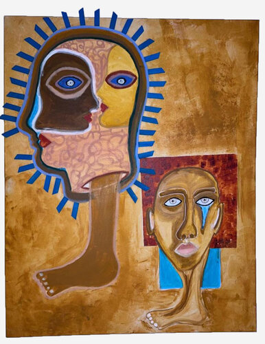 Walking in the Desert de Simone Naify, Pintura a la venta en Singulart