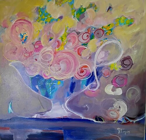 Vase magique von Genevieve Turpin, Malerei kaufen auf Singulart