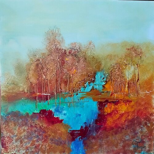 La source bleue von Genevieve Turpin, Malerei kaufen auf Singulart