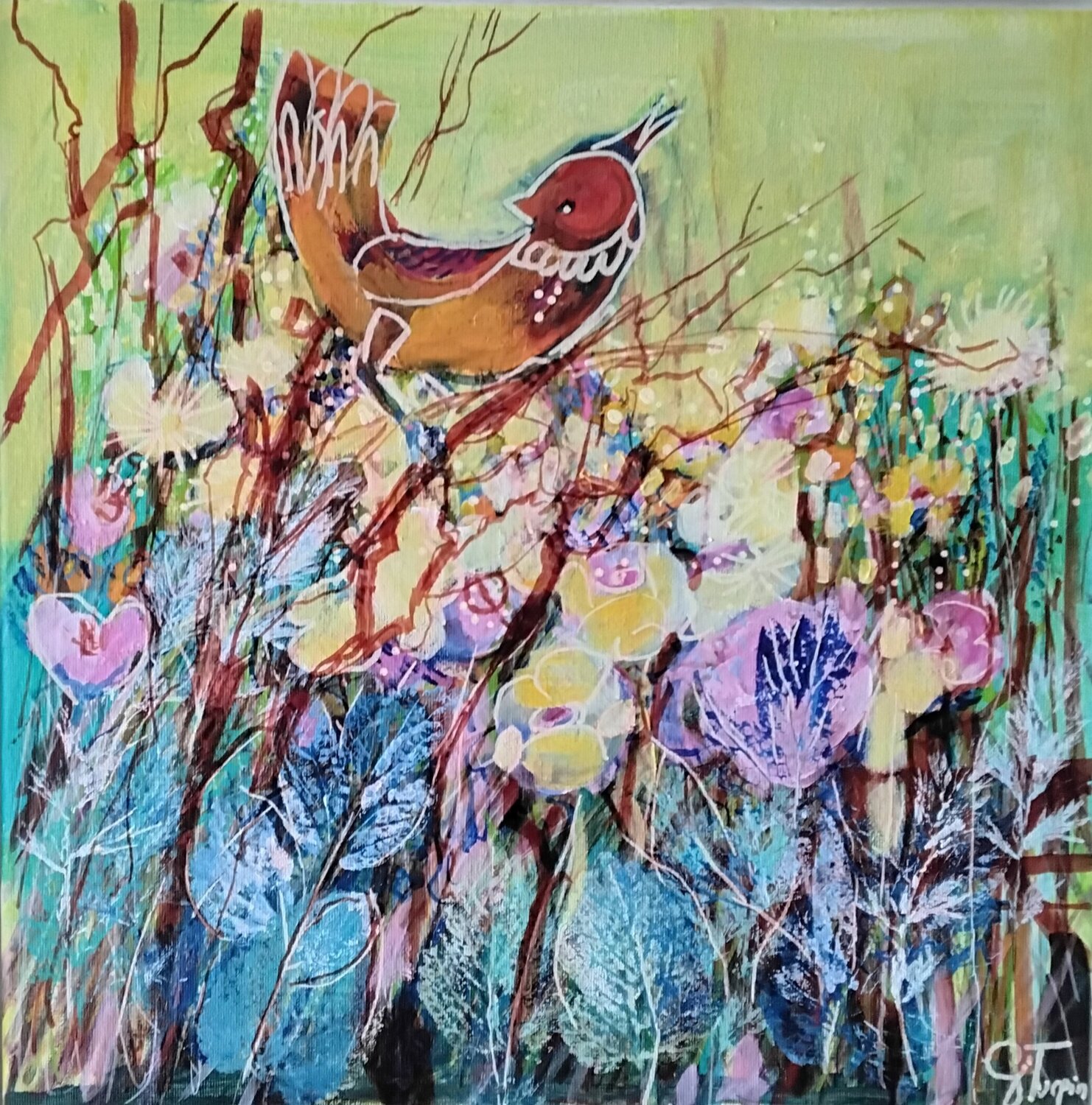 L’oiseau rouge Genevieve Turpin