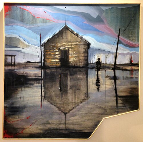 Ragazzo nella palude von Paolo De Giosa, Malerei kaufen auf Singulart