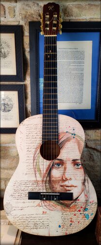 Chitarra d'artista von Paolo De Giosa, Malerei kaufen auf Singulart