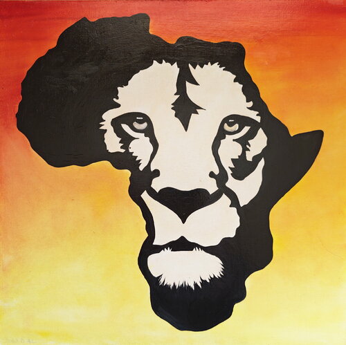 African mood 16 von Melinda Szalai, Malerei kaufen auf Singulart