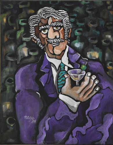 Dark martini de Nagui Achamallah, Pintura a la venta en Singulart