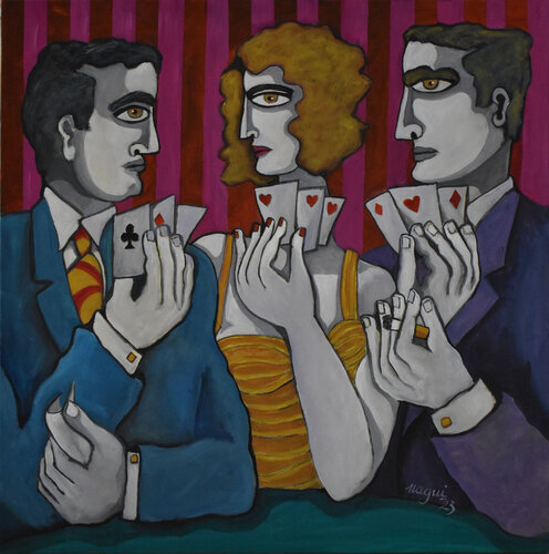 Queen of hearts de Nagui Achamallah, Pintura a la venta en Singulart