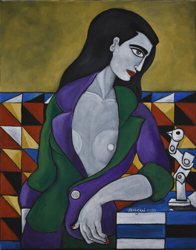 The mechanical bird by Nagui Achamallah, Painting for Sale on Singulart