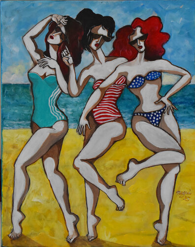 Hot sand de Nagui Achamallah, Pintura a la venta en Singulart