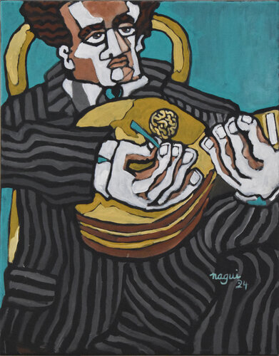 Sayyed Darwish by Nagui Achamallah, 絵画 for Sale on Singulart