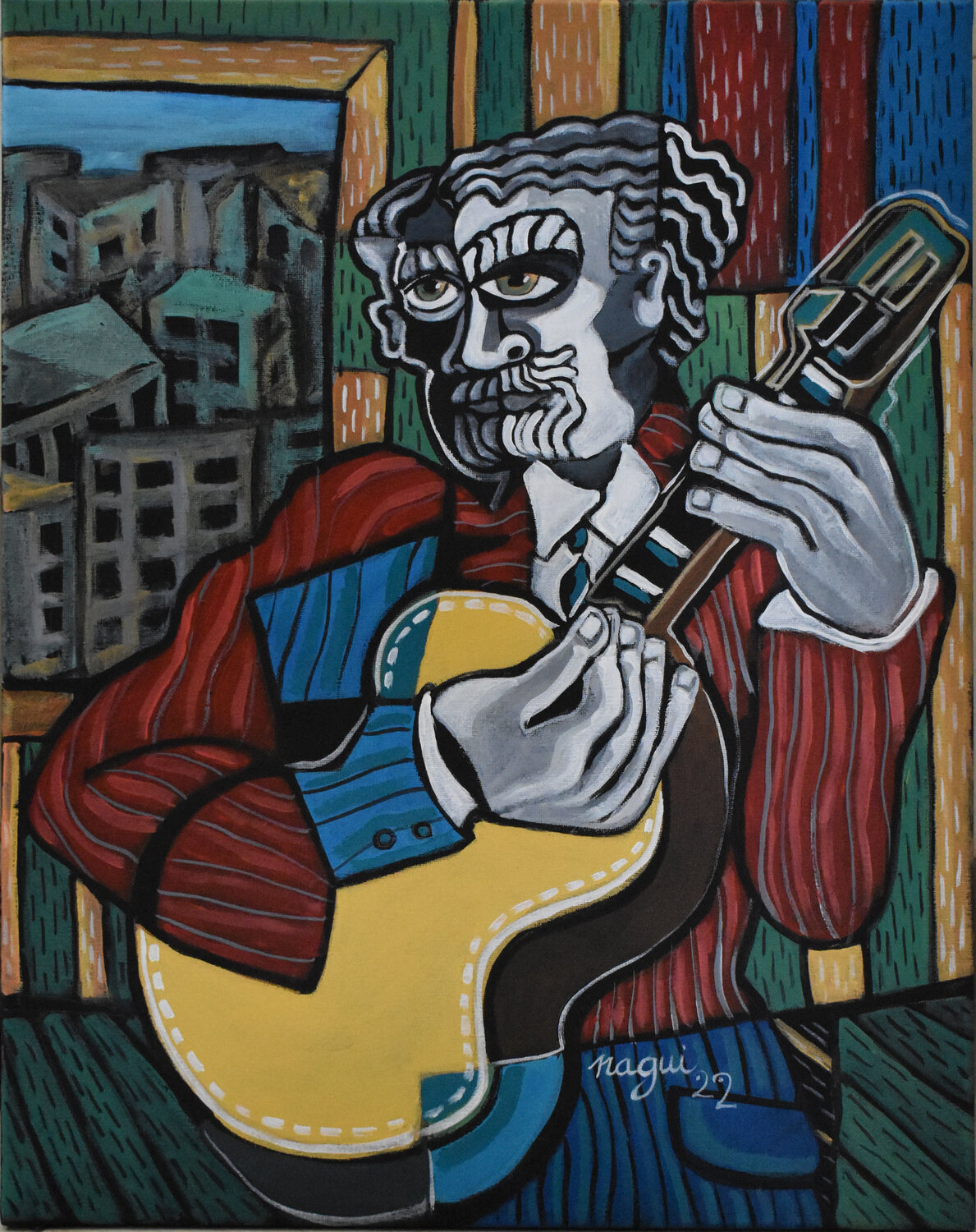The blues guitarist Nagui Achamallah