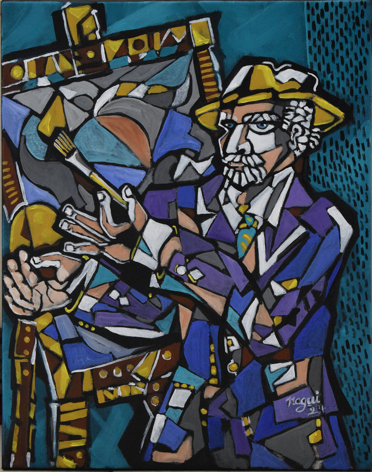 The painter Nagui Achamallah