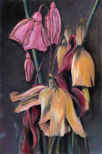 Bell flowers by Odette Berghmans, 絵画 for Sale on Singulart