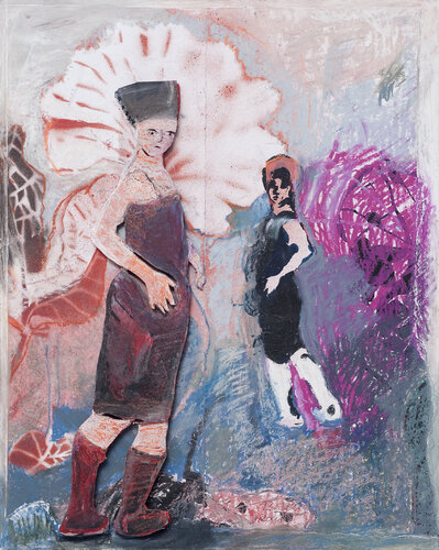 Die schöne Gärtnerin I by Bettina Schilling, Painting for Sale on Singulart