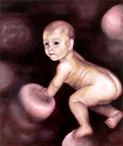 Original Surreal Baby Portrait von Roi Pajursky, Malerei kaufen auf Singulart