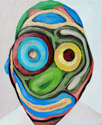 Chromatic Mask | Spectrum of the Soul by Roi Pajursky, Painting for Sale on Singulart
