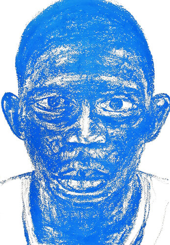 The Static Soul – Feeling Blue by Roi Pajursky, Painting for Sale on Singulart