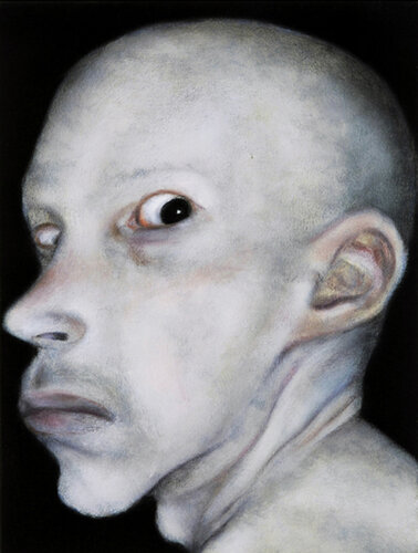 The Echo of Silence – Pale Profile Study van Roi Pajursky, Schilderij te koop op Singulart