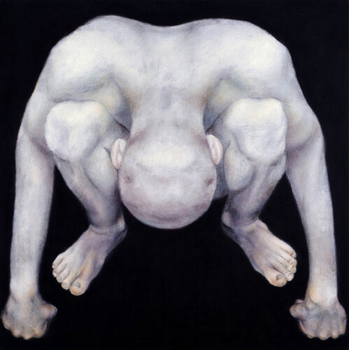 Surrender or Defiance – A Deconstructed Figure Study van Roi Pajursky, Schilderij te koop op Singulart