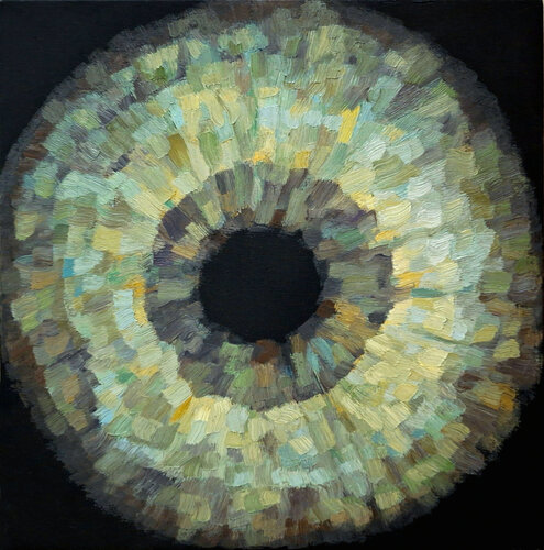 The Inner Cosmos – Human Iris Study von Roi Pajursky, Malerei kaufen auf Singulart