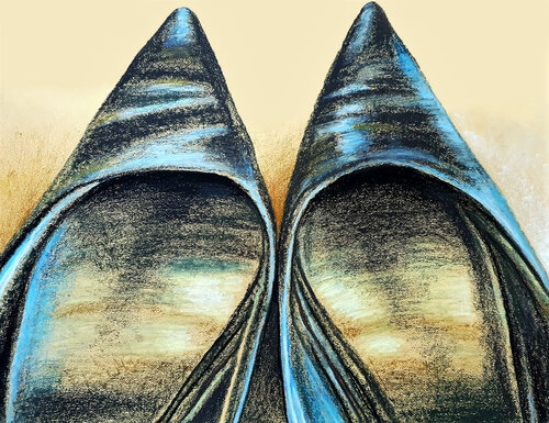 Stepping Stones: The Architecture of Elegance di Roi Pajursky, Pittura in vendita su Singulart