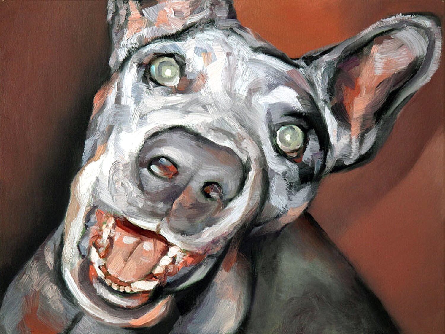 The Vocal Protector: A Study in Dynamic Expression and Heavy Oil Roi Pajursky Pintura original en venta