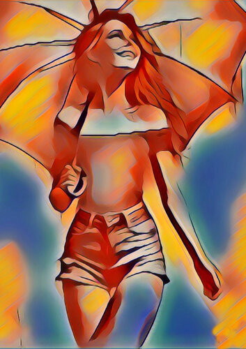 Unter dem Regenschirm von Walter Horvath, Fotografie kaufen auf Singulart