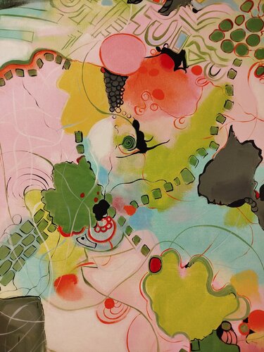 Jardin suspendu van Dorothée Lamaze, Schilderij te koop op Singulart