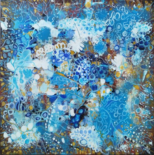 Rêve bleu di Dorothée Lamaze, Pittura in vendita su Singulart