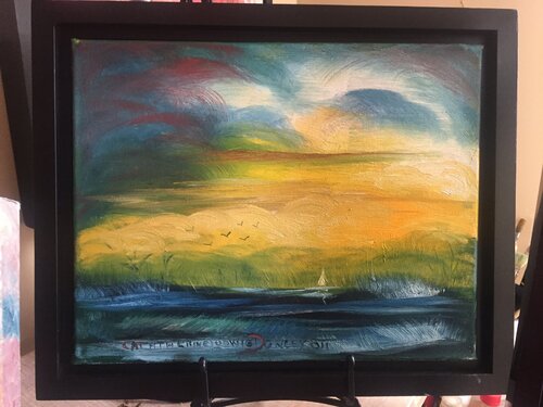 Sailing Into Sunset by Catherine Ludwig Donleycott, Painting for Sale on Singulart