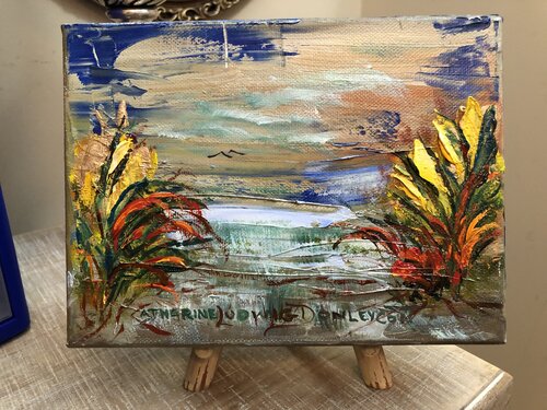 VIBRANT FLORAL van Catherine Ludwig Donleycott, Schilderij te koop op Singulart
