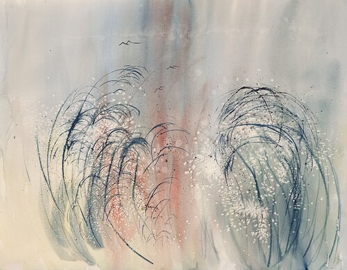 SOFTLY SWAYING de Catherine Ludwig Donleycott, Pintura a la venta en Singulart