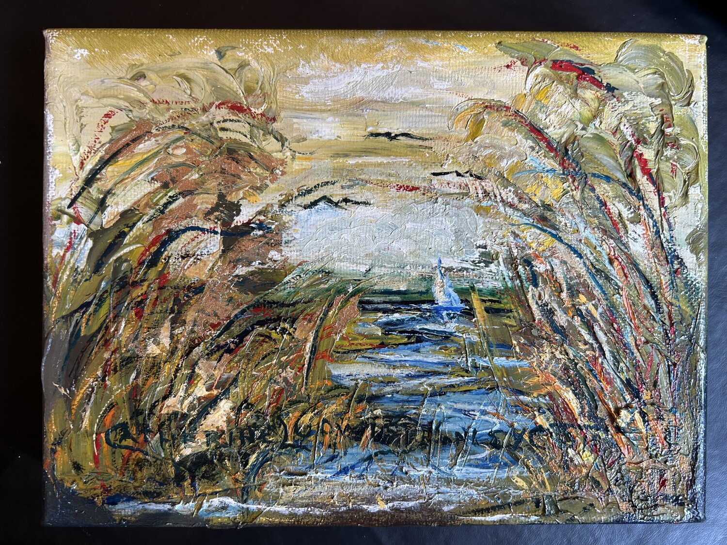 SAILING ON Catherine Ludwig Donleycott Peinture originale à vendre