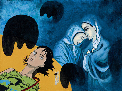 The Two Sisters and Motoko van Kent Laforme, Schilderij te koop op Singulart
