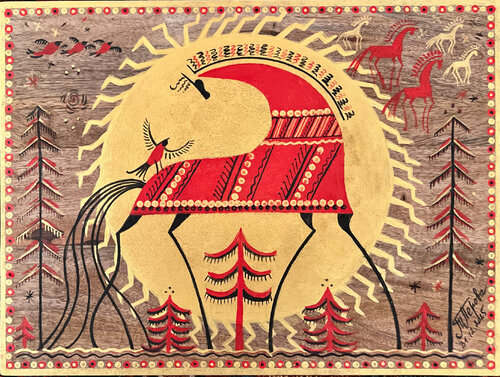 Feuerpferd by Tatjana Perowa, Painting for Sale on Singulart