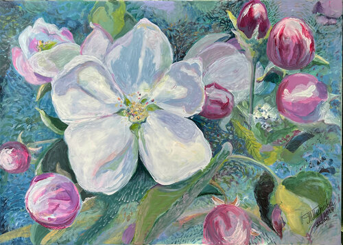Apfelblüte by Tatjana Perowa, Painting for Sale on Singulart