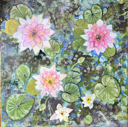 Seerosen by Tatjana Perowa, Painting for Sale on Singulart