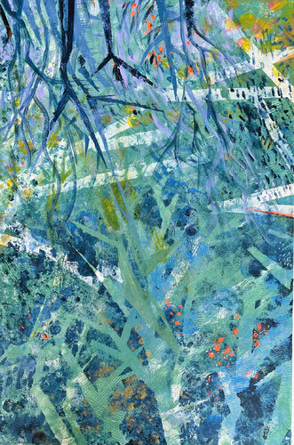 Reflection in the water di Tatjana Perowa, Pittura in vendita su Singulart