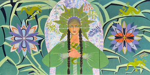 The Mistress of the Copper Mountain of Ural by Tatjana Perowa, Painting for Sale on Singulart