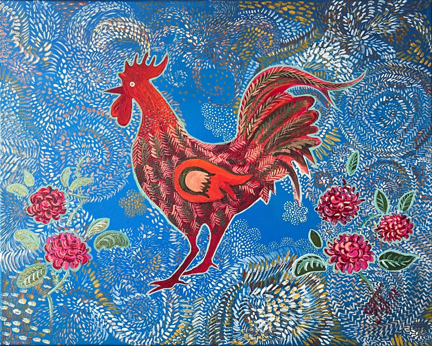 Roter Hahn Tatjana Perowa