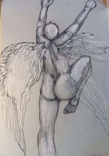 Icaro by Marianna De Leoni, 종이 for Sale on Singulart