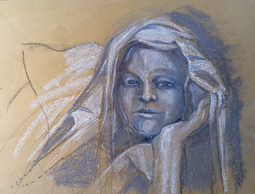 Maria von Marianna De Leoni, Zeichnungen kaufen auf Singulart