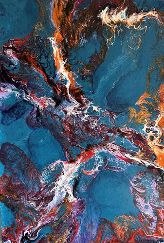 KOZMİK AKIŞ van Binnur Bükücü, Schilderij te koop op Singulart