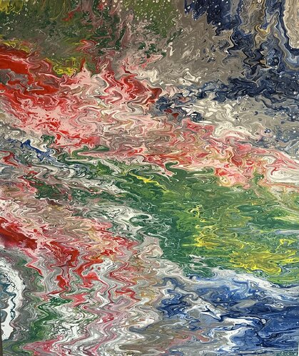 ELEMENTLERİN BULUŞMASI van Binnur Bükücü, Schilderij te koop op Singulart
