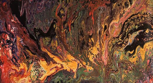 INFERNO van Binnur Bükücü, Schilderij te koop op Singulart