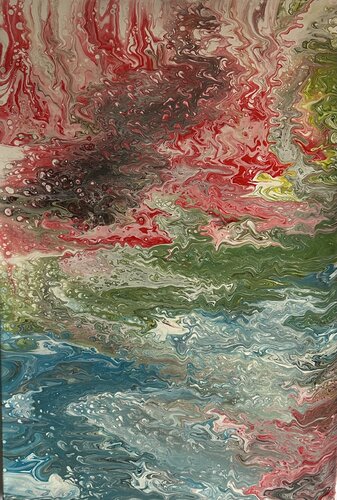 ELEMENTLERİN BULUŞMASI 2 par Binnur Bükücü, Peinture en vente sur Singulart