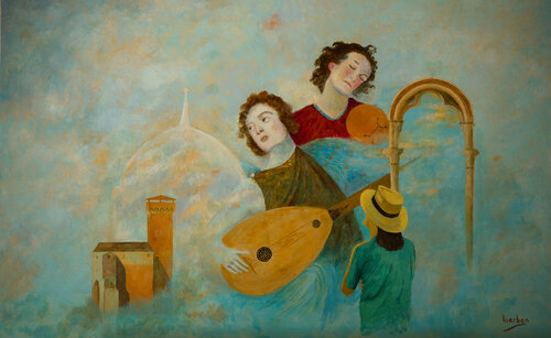 Una mirada al Renacimiento par juan Alfonso Marban Muñoz, Peinture en vente sur Singulart