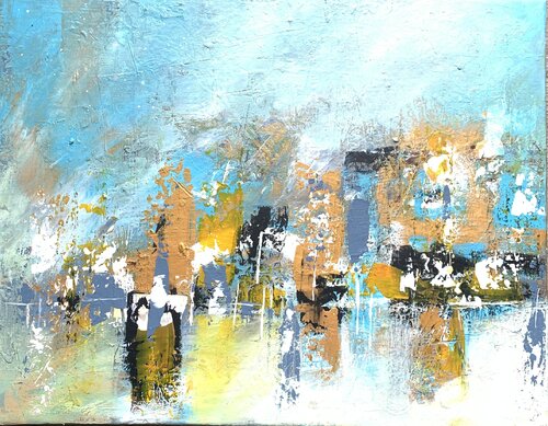 Sommer in der Stadt van Michaela Doll, Schilderij te koop op Singulart