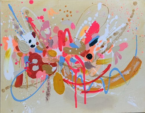 Flowers by Michaela Doll, 絵画 for Sale on Singulart