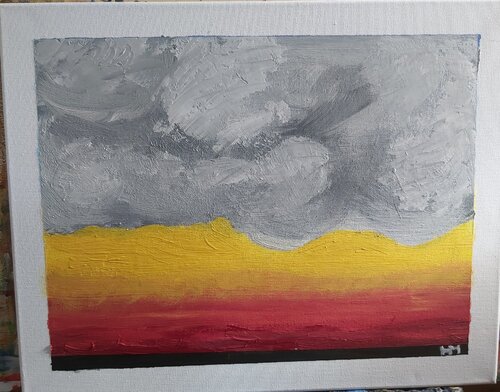 NAM26-003 Kurz vor dem Nordsturm von Michael Hoos, Malerei kaufen auf Singulart